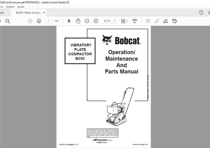 Bobcat Service Library [02.2021] Service Maintenance Manuals